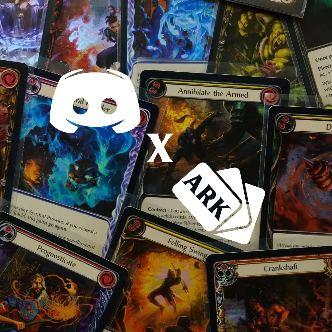 HeroesArk Discord Server trading card product photo made by Heroes Ark
