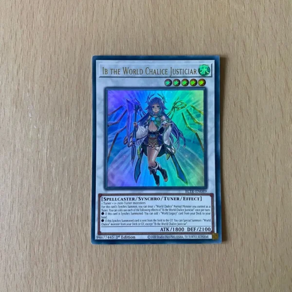 LB The World Chalice Justiciar Yu-Gi-Oh card front view from Heroes Ark